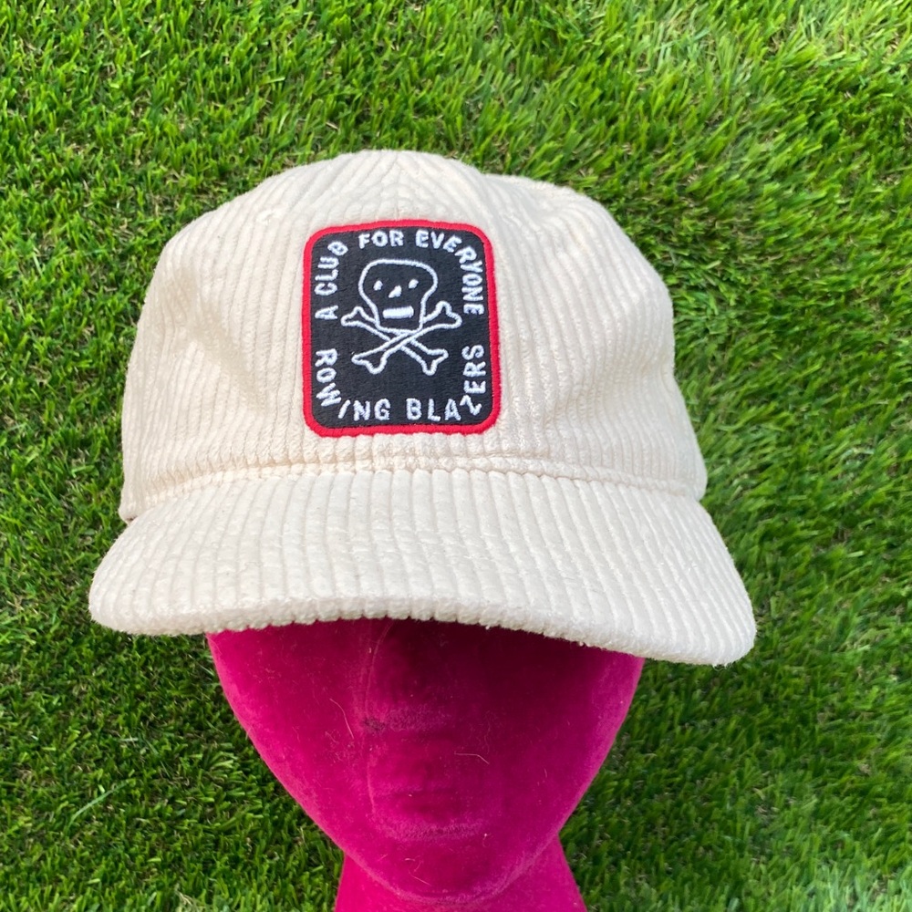 ROWING BLAZERS Corduroy Cream Baseball Hat Cap Strapback